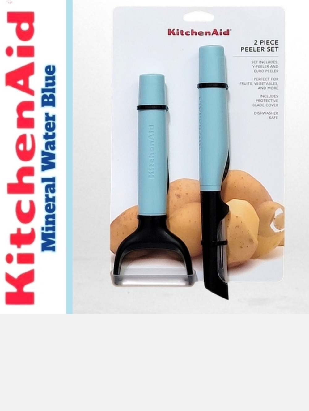 KitchenAid Mineral Water Blue 2-Piece Peeler Set